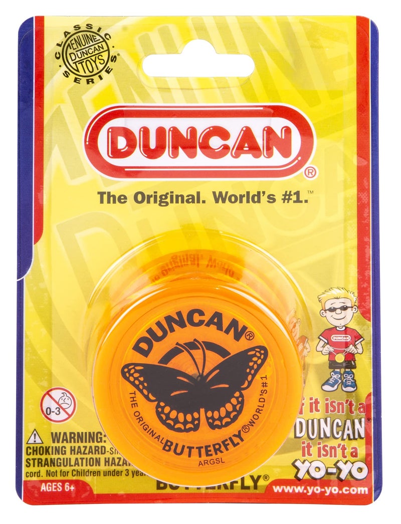 Duncan Toys Butterfly Yo-Yo, Beginner Yo-Yo with String, Steel Axle and Plastic Body, Orange - Image 4